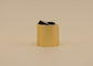 চকচকে গোল্ড ডিস্ক শীর্ষ ক্যাপ, শারীরিক লোশন জন্য বোতল ক্যাপ বন্ধ 24mm ঘাড়