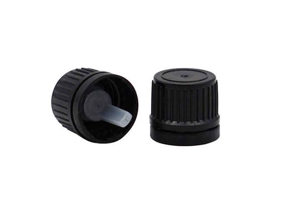 গুণ  18mm 20mm Black Plastic Tamper Evident Screw Cap For Bottles কারখানা