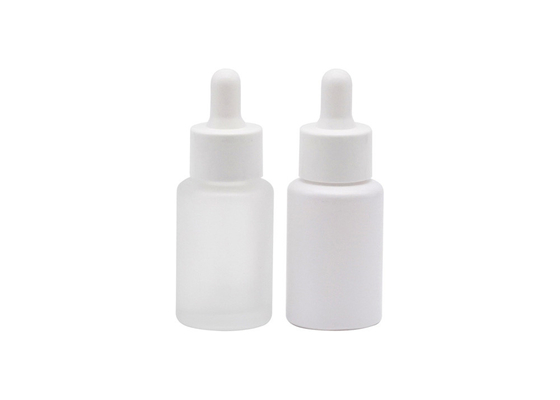 ক্লিয়ার রেড গ্লাস এসেনশিয়াল অয়েল বোতল 30ml 50ml 100ml ফ্রস্টেড ক্লিয়ার কসমেটিক ড্রপার বোতল