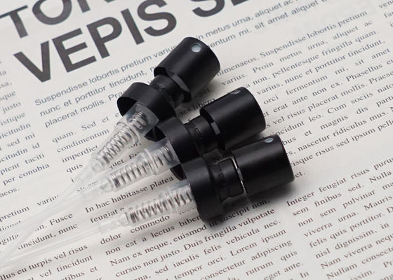 Fea15 পারফিউম স্প্রে পাম্প অ্যালুমিনিয়াম কালো ক্রিম মিস্ট