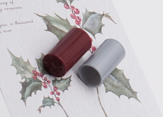 ধূসর ABS প্লাস্টিক পারফিউম বোতল ক্যাপ সিলিন্ডার Fea15 Lids পুশ টান