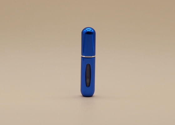 রয়াল ব্লু Refillable প্লাস্টিক স্প্রে বোতল তরল প্রসাধনী প্যাকিং জন্য 5ml