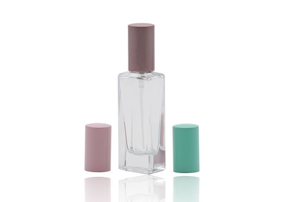15 মিলি প্রসাধনী স্প্রে বোতল, রঙিন ক্যাপ দিয়ে মোটা ওয়াল রিফিলিয়েবল খালি গ্লাস পারফিউম বোতল