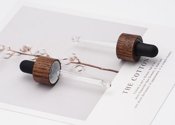 বোতলের জন্য বিভিন্ন দৈর্ঘ্যের বাঁশের ড্রপার ক্যাপ সহ পিপেট গ্লাস ড্রপার